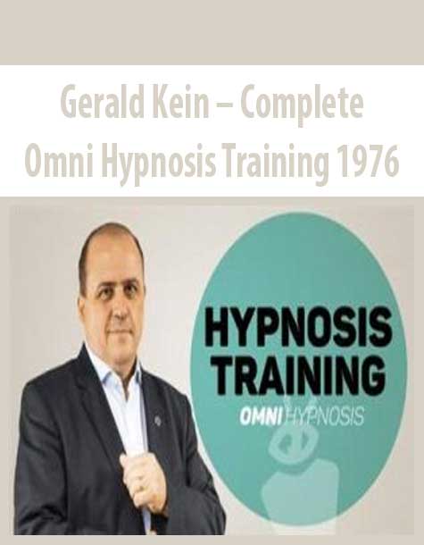 Gerald Kein – Complete Omni Hypnosis Training 1976