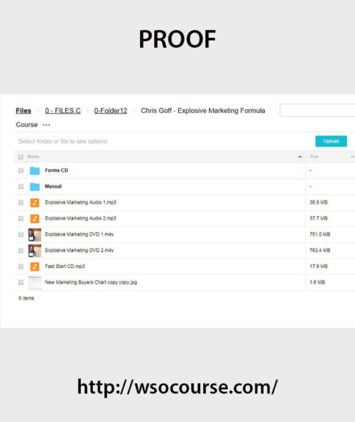Chris Goff – Explosive Marketing Formula Course