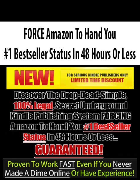 FORCE Amazon To Hand You #1 Bestseller Status In 48 Hours Or Less