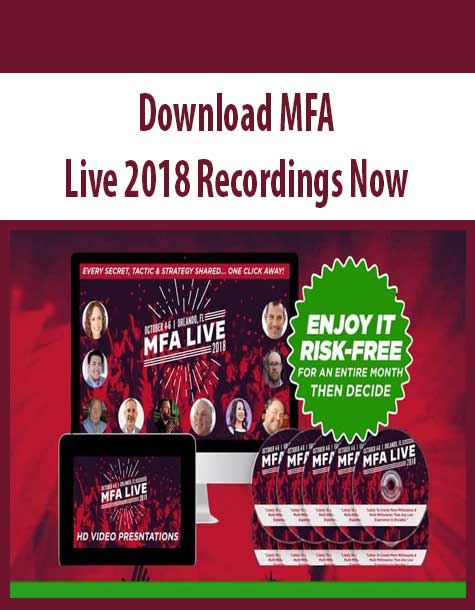 MFA Live 2018 Recordings Now
