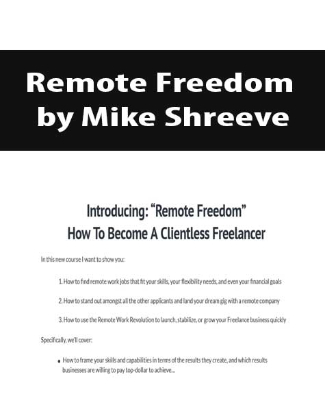 Remote Freedom by Mike Shreeve