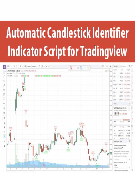 Automatic Candlestick Identifier Indicator Script for Tradingview
