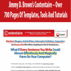 Jimmy D. Brown’s Contentaire – Over 700 Pages Of Templates, Tools And Tutorials