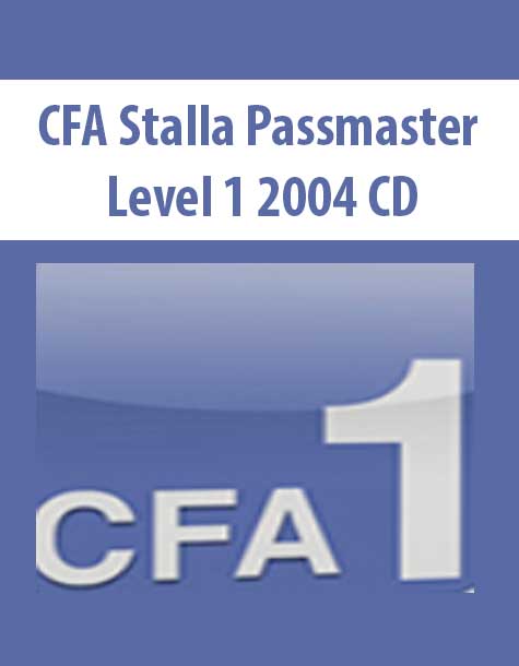CFA Stalla Passmaster Level 1 2004 CD