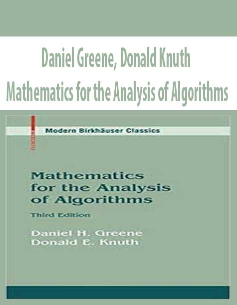 Daniel Greene, Donald Knuth – Mathematics for the Analysis of Algorithms