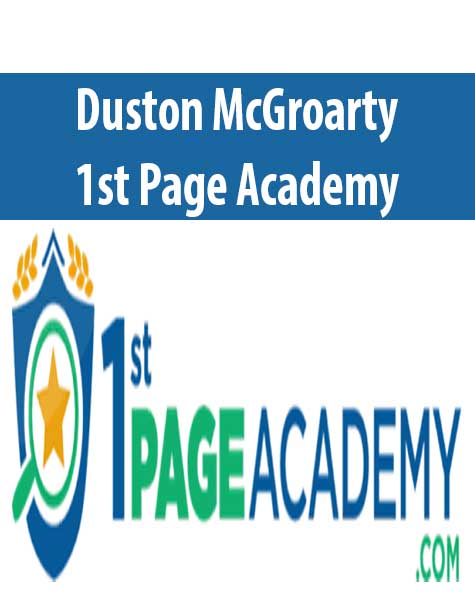 Duston McGroarty – 1st Page Academy