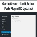 Guerin Green – Limit Author Posts Plugin (NO Updates)