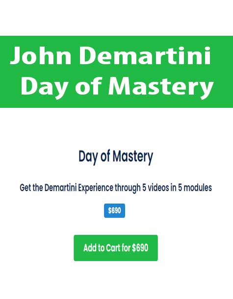 John Demartini - Day of Mastery