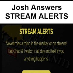 Josh Answers - STREAM ALERTS
