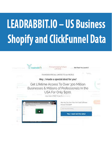 LEADRABBIT.IO – US Business, Shopify and ClickFunnel Data
