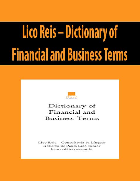 Lico Reis – Dictionary of Financial and Business Terms