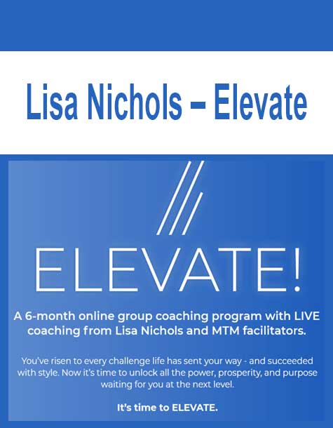 Lisa Nichols – Elevate