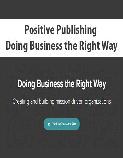 Positive Publishing - Doing Business the Right Way