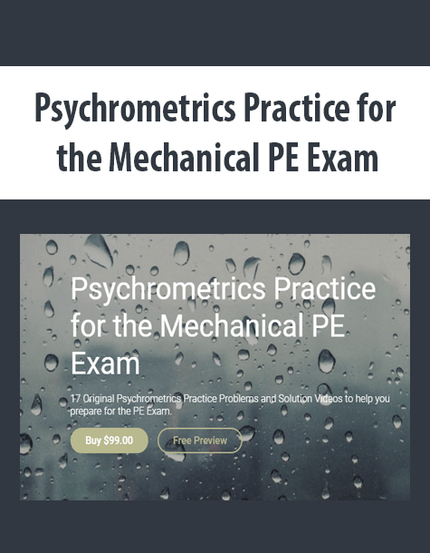 Psychrometrics Practice for the Mechanical PE Exam