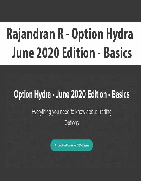 Rajandran R - Option Hydra - June 2020 Edition - Basics
