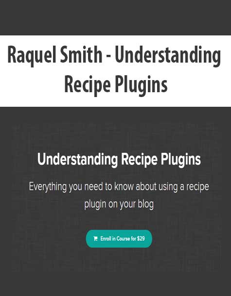 Raquel Smith - Understanding Recipe Plugins