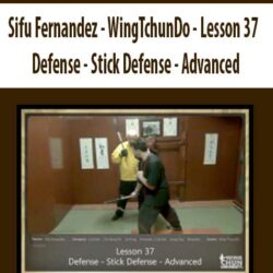 Sifu Fernandez - WingTchunDo - Lesson 37 - Defense - Stick Defense - Advanced