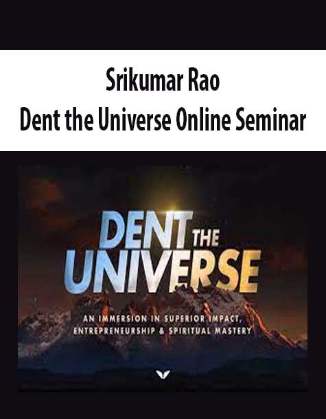 Srikumar Rao - Dent the Universe Online Seminar