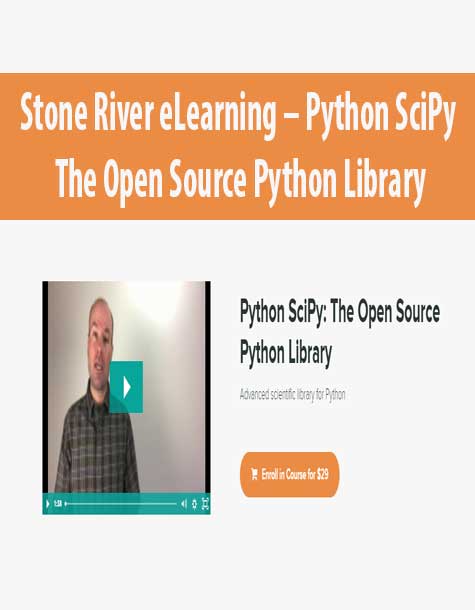 Stone River eLearning – Python SciPy