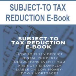 SUBJECT-TO TAX -REDUCTION E-Book