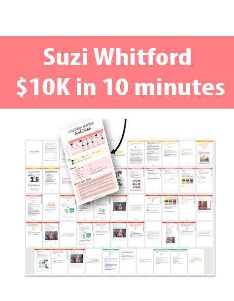 Suzi Whitford - $10K in 10 minutes.