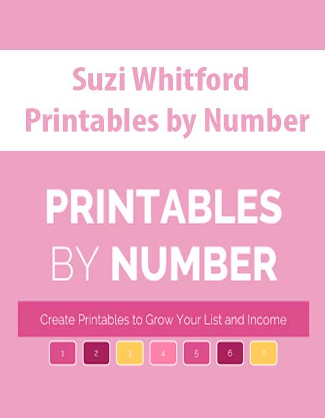 Suzi Whitford - Printables by Number