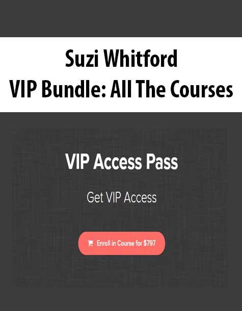 Suzi Whitford - VIP Bundle