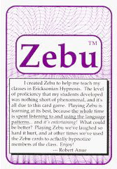 The Hypno Zebu Language Card Game Manual by Robert Anue