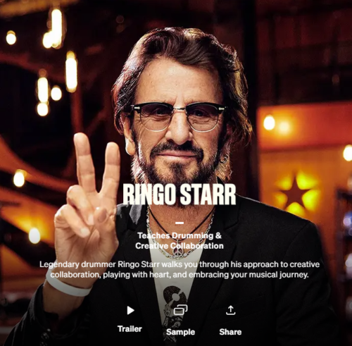 Teaches Drumming & Creative Collaboration By Ringo Starr - MasterClass