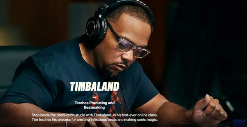 Teaches Producing and Beatmaking By Timbaland - MasterClass