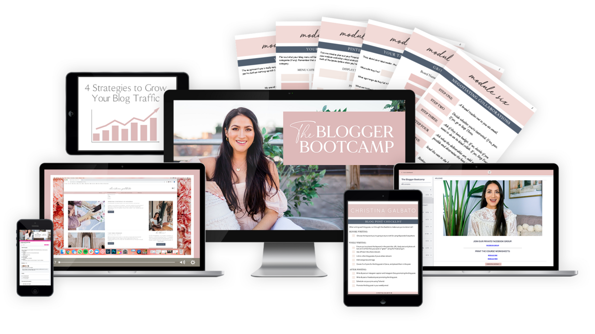 The Blogger Bootcamp By Christina Galbato