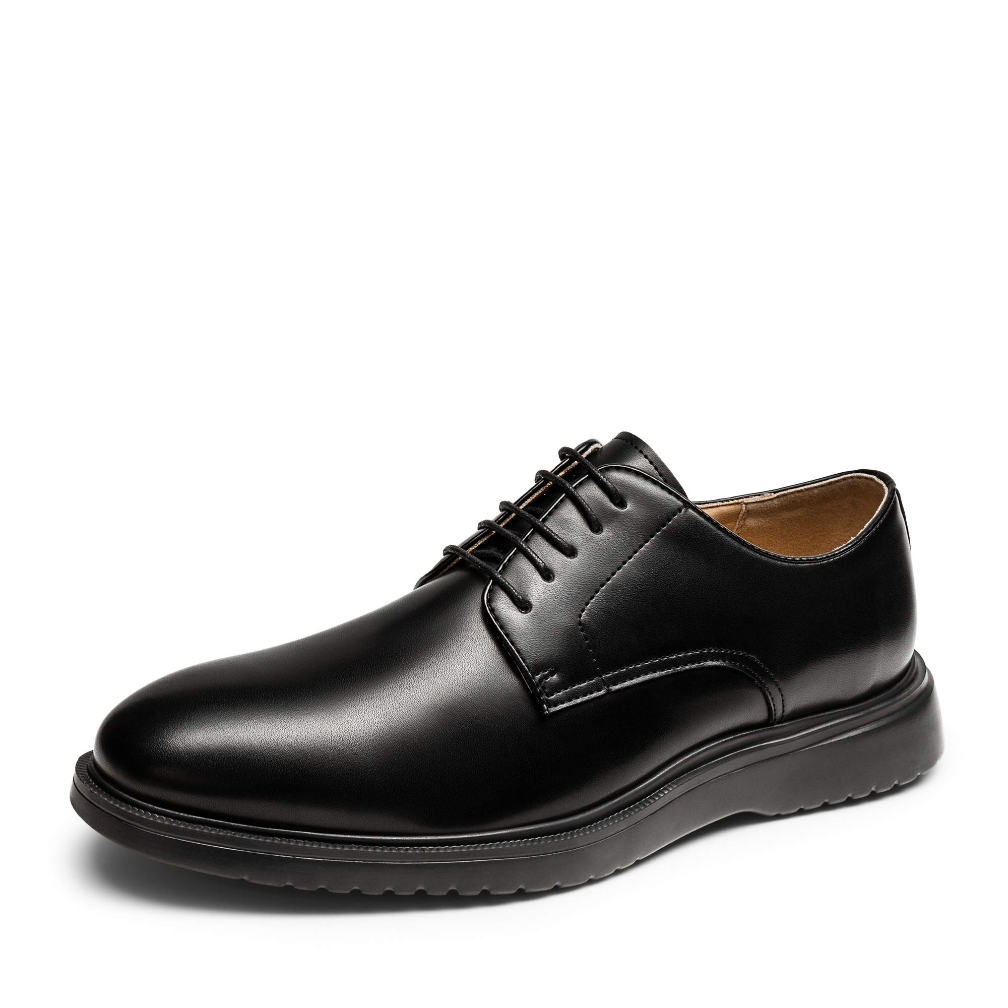 BRUNO MARC MaxFlex Ease Polish Men s Plain Toe Lightweight Oxford Shoes