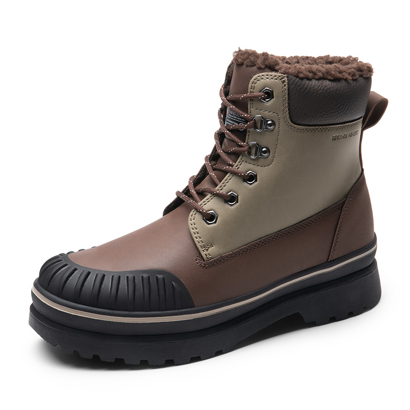 BRUNO MARC Men s Lace Up Protective Toe Winter Boots