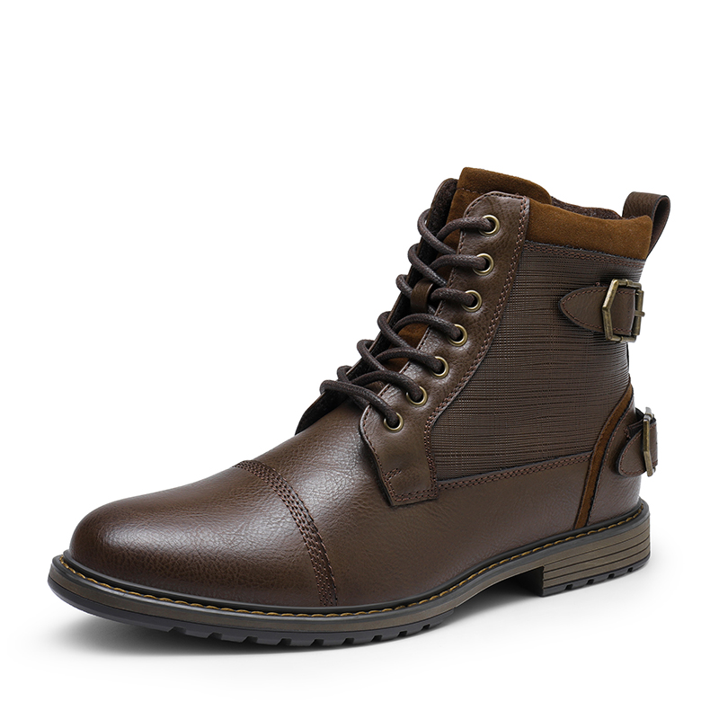 BRUNO MARC Men s Fur Lined Oxford Dress Boots