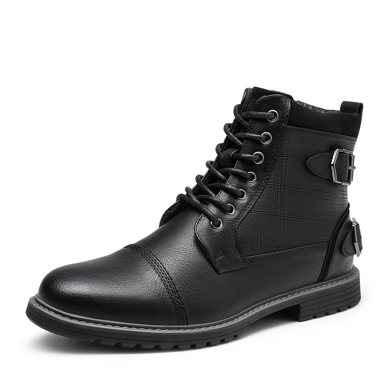 BRUNO MARC Men s Fur Lined Oxford Dress Boots