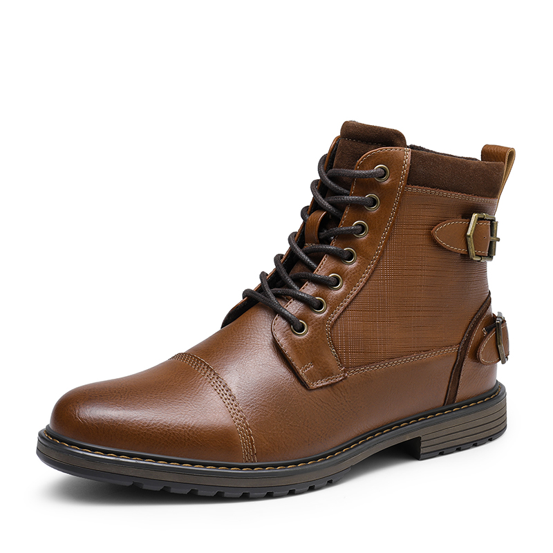 BRUNO MARC Men s Fur Lined Oxford Dress Boots