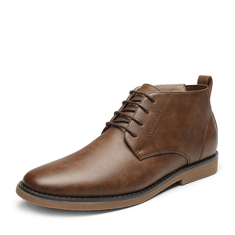 BRUNO MARC Men s Leather Dress Chukka Boots