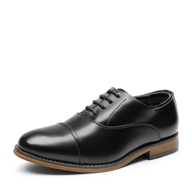 BRUNO MARC Boys Cap Toe Oxford Dress Shoes