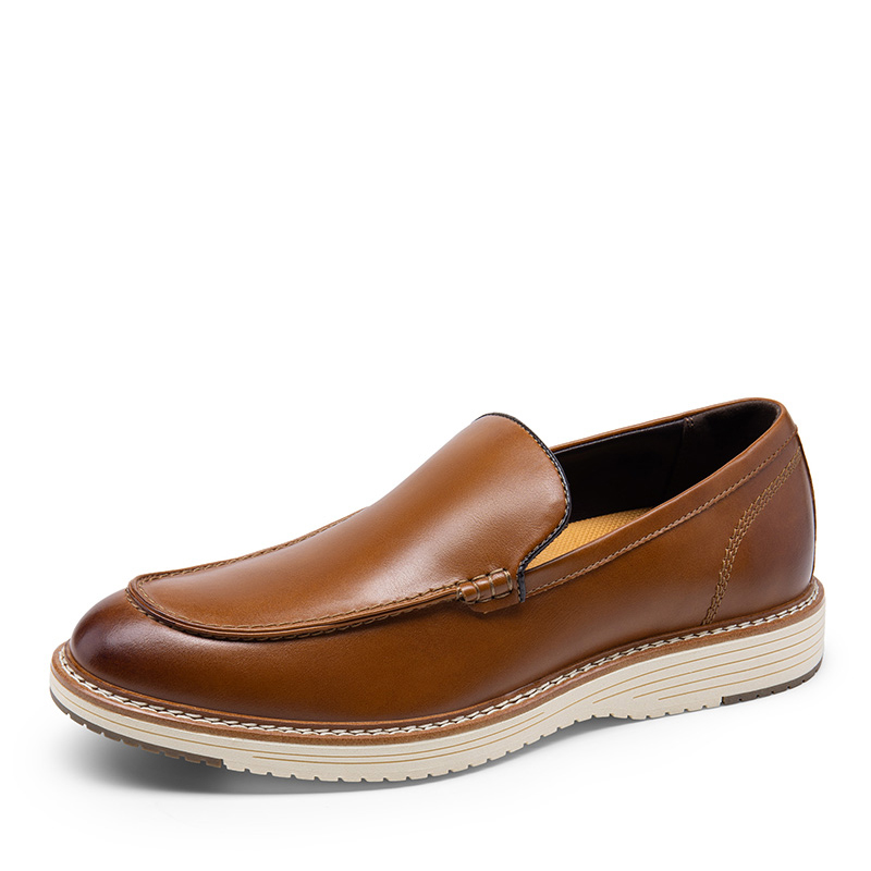 BRUNO MARC Men s Moc Toe Slip On Loafers