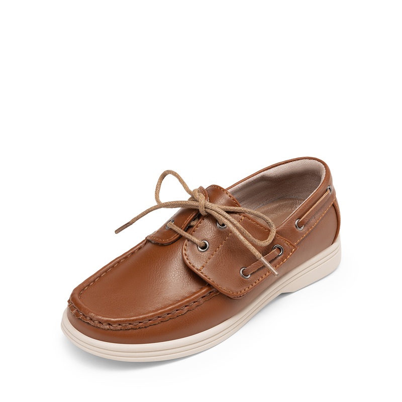 BRUNO MARC Boys Lace Up Boat Loafers