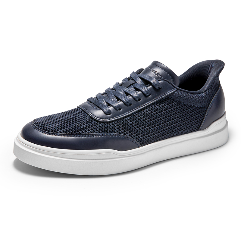 BRUNO MARC Men   s Slip On Knit Comfort Sneakers