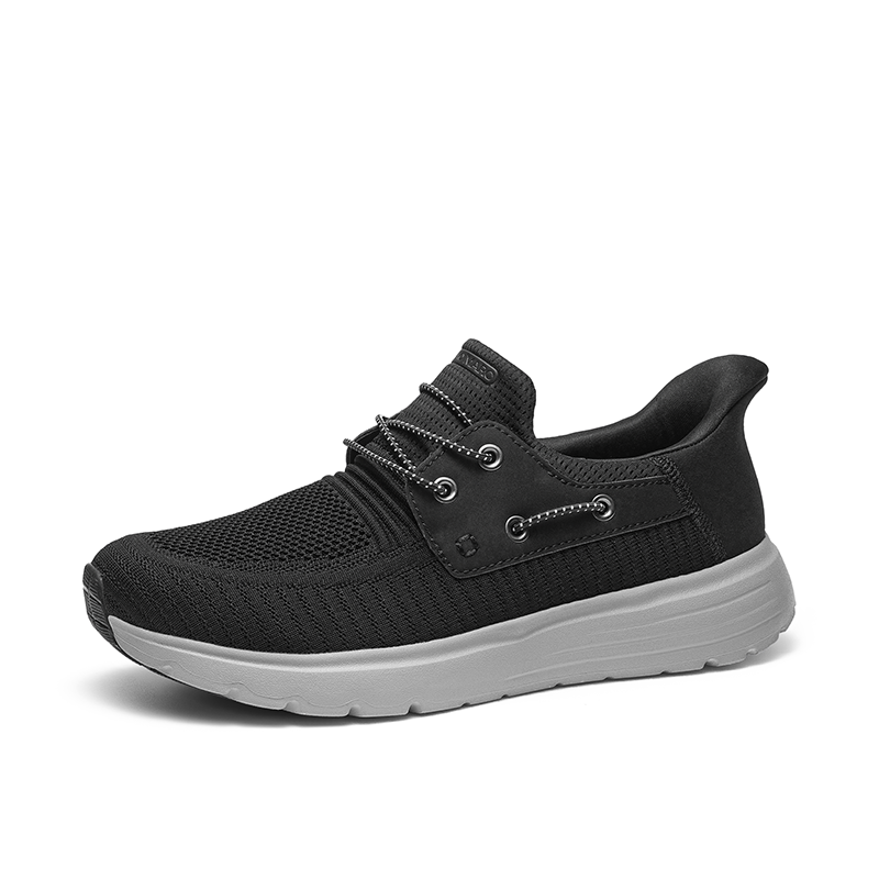 BRUNO MARC Men s Breathable Knit Slip On Sneakers