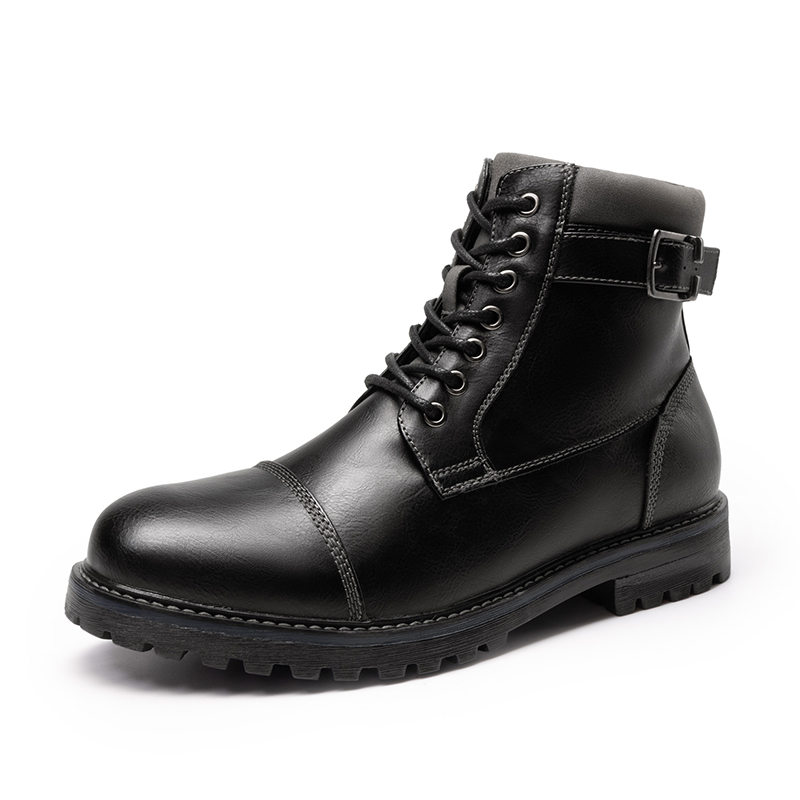 BRUNO MARC Men s Motorcycle Styled Oxford Boots