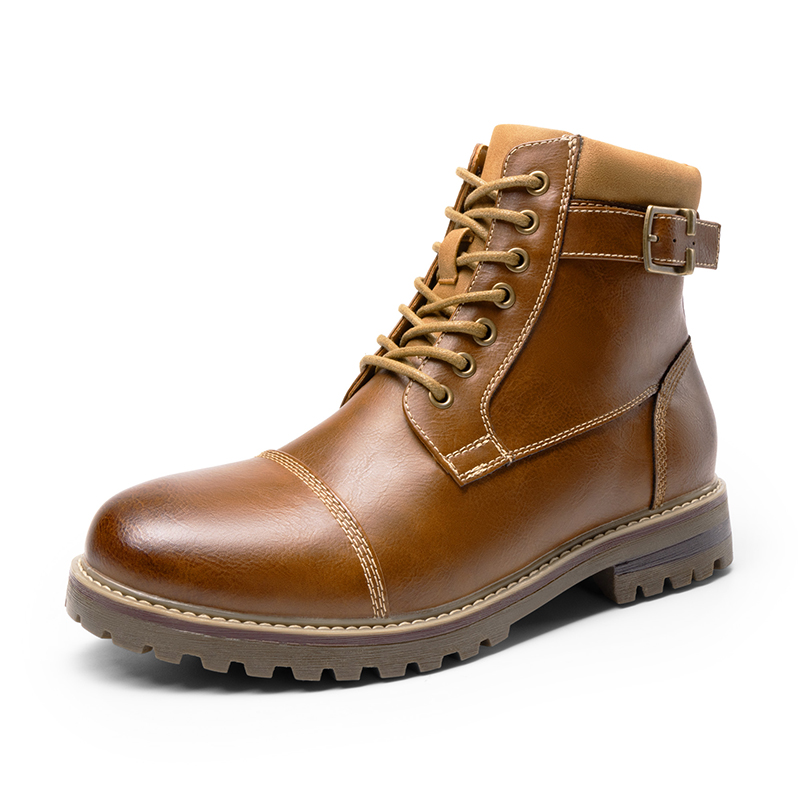 BRUNO MARC Men s Motorcycle Styled Oxford Boots