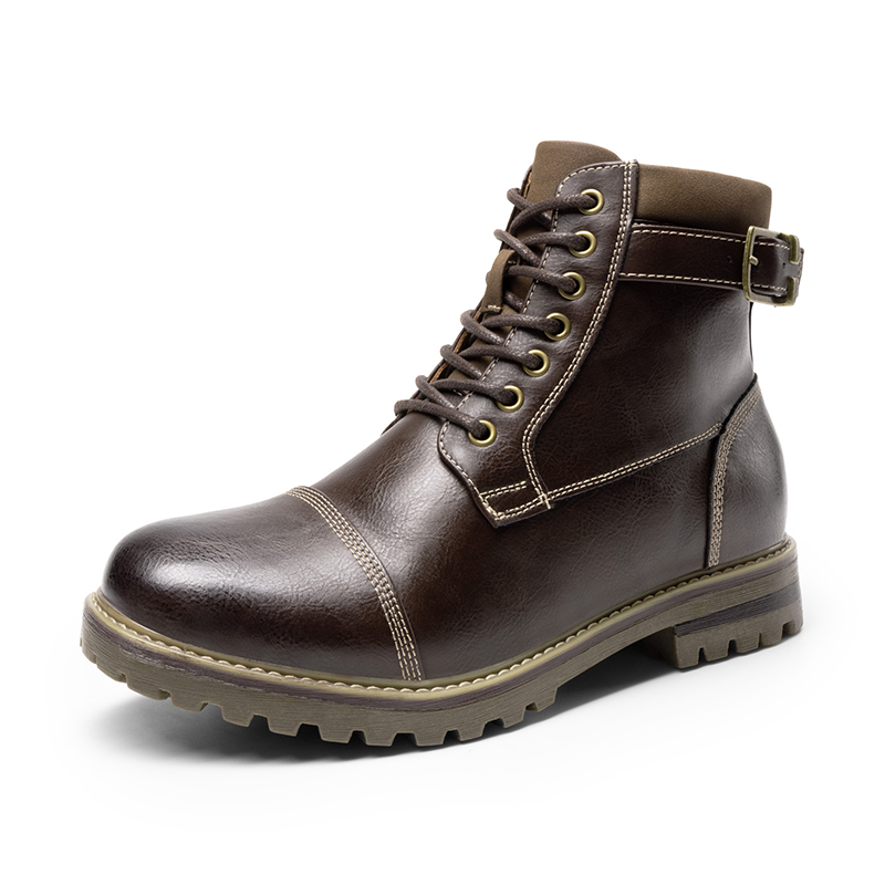 BRUNO MARC Men s Motorcycle Styled Oxford Boots