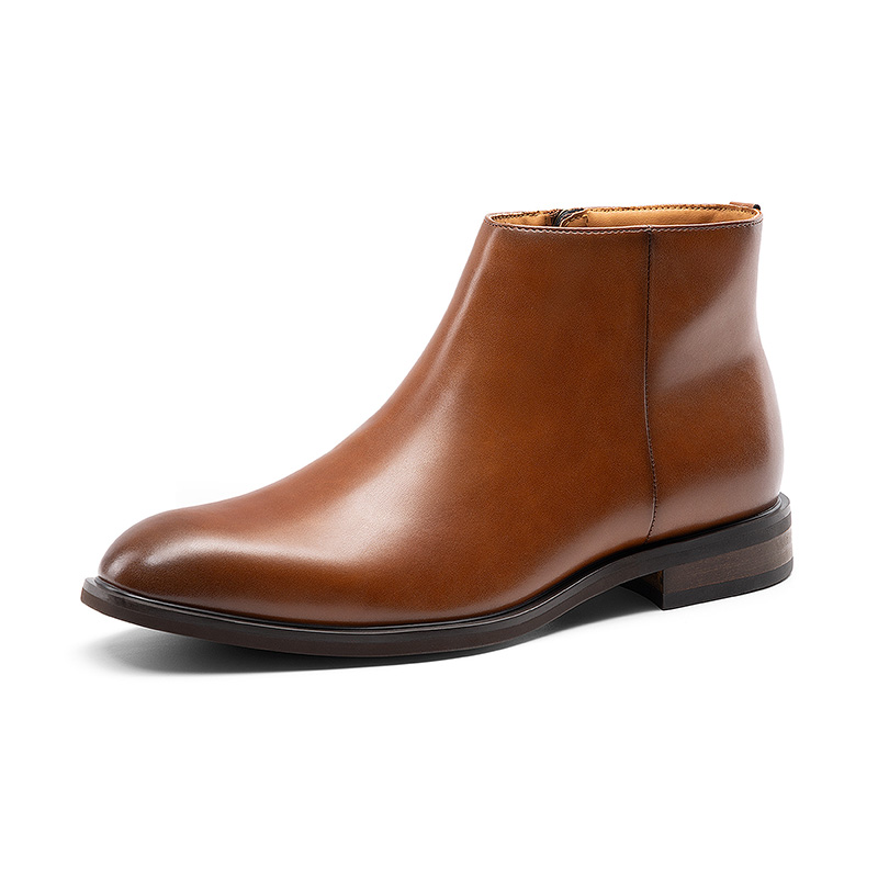 BRUNO MARC Men s Polished Side Zip Chelsea Boots