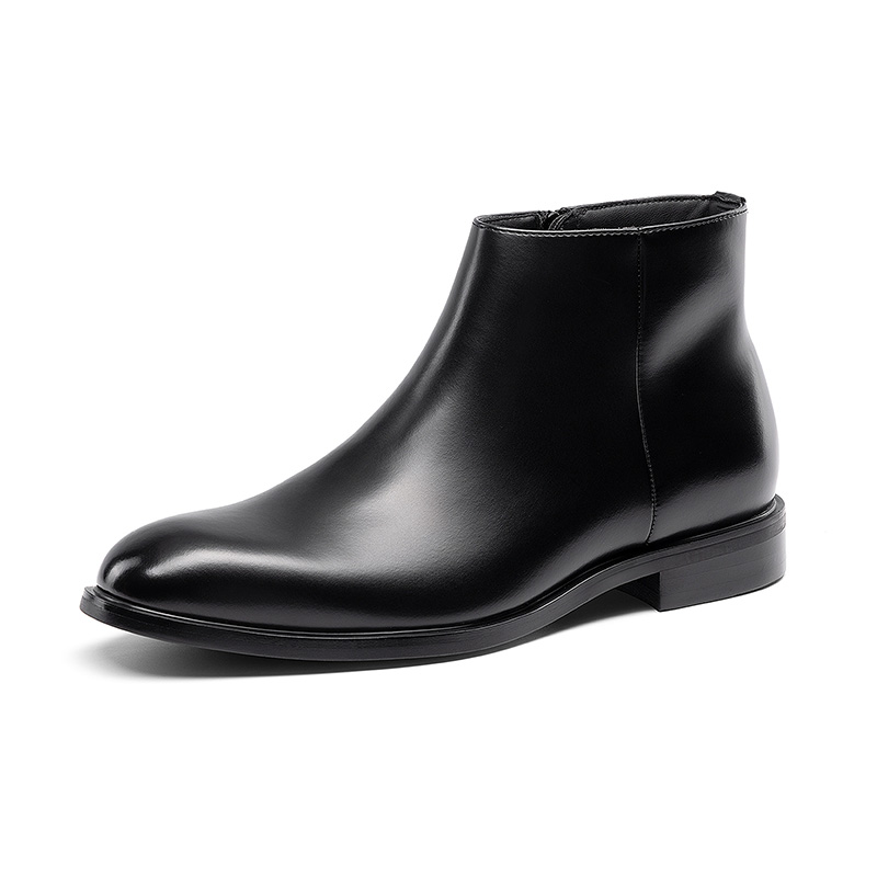 BRUNO MARC Men s Polished Side Zip Chelsea Boots