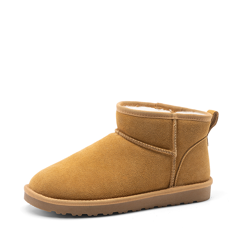 BRUNO MARC Men s Suede Faux Fur Winter Boots