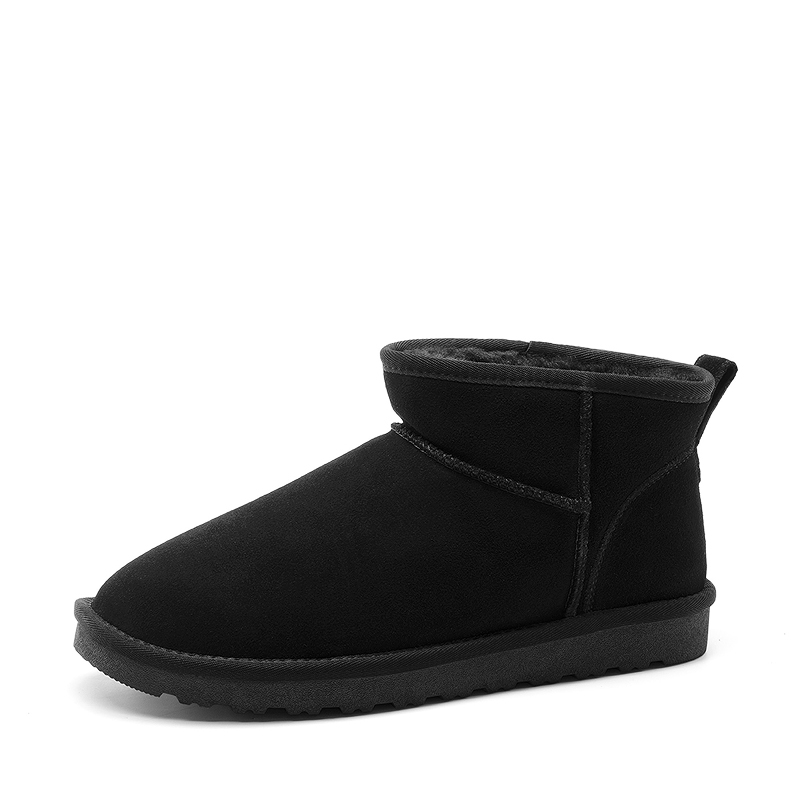 BRUNO MARC Men s Suede Faux Fur Winter Boots