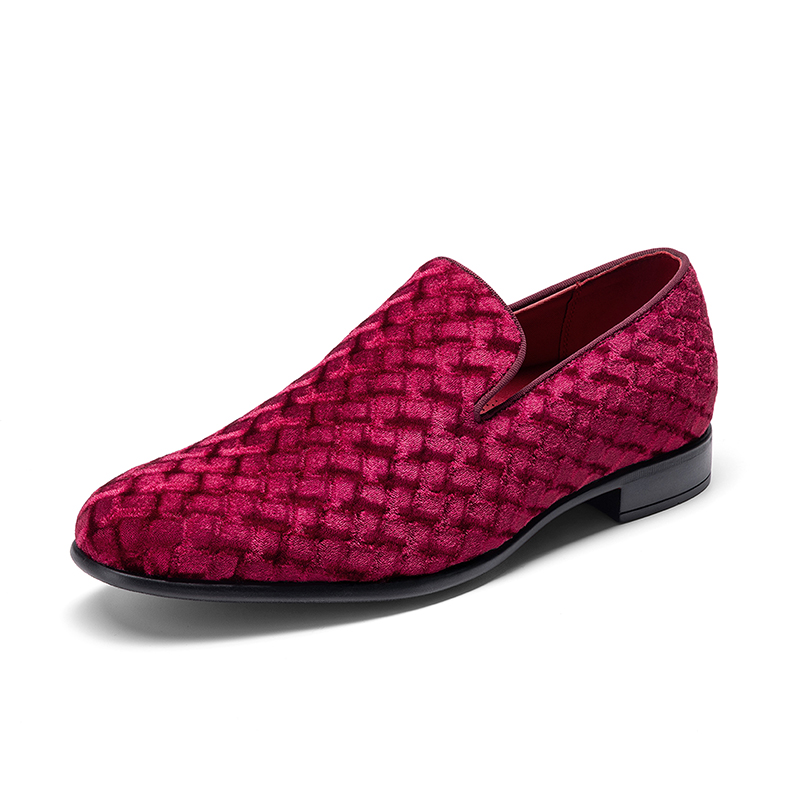 BRUNO MARC Men s Dress Velvet Tuxedo Loafers